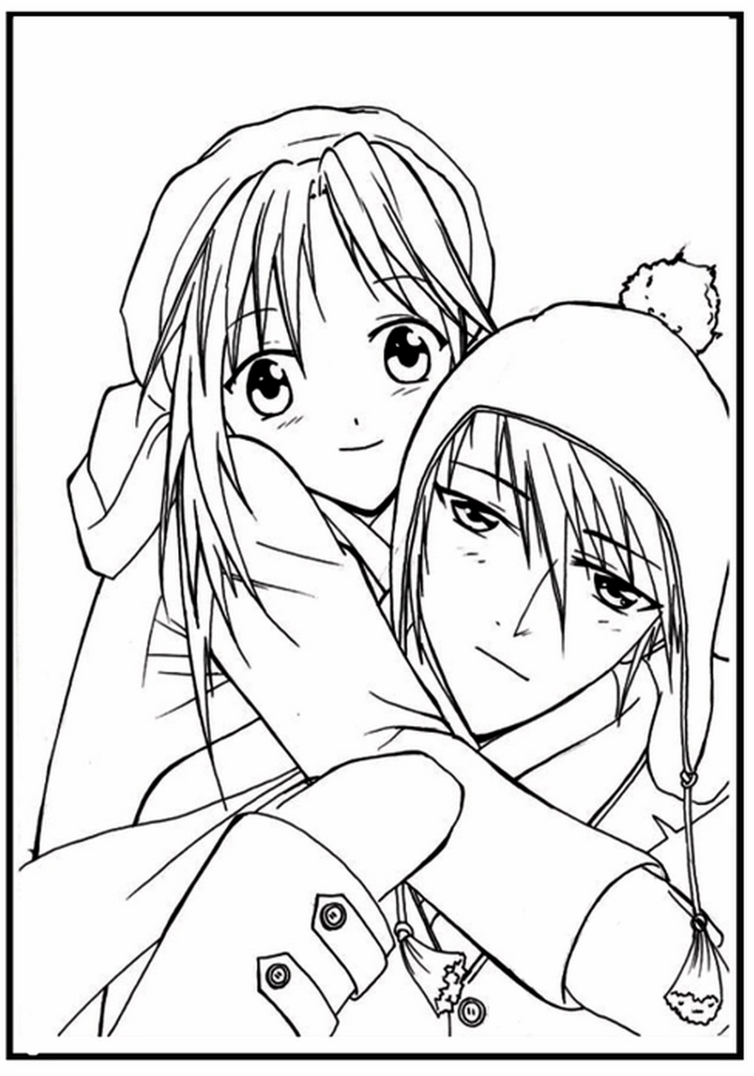 Tranh tô màu anime nhân vật nam mạnh mẽ số 4