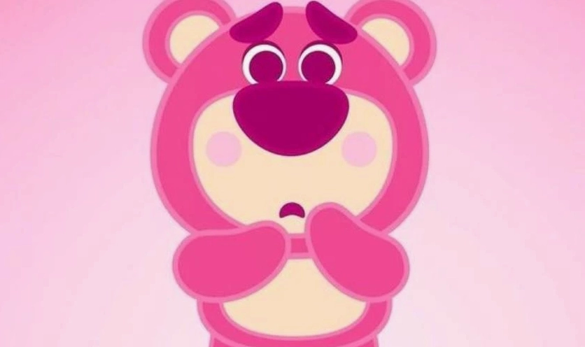 Ảnh gấu dâu cute trang trí cho laptop với hình dán sticker ngộ nghĩnh.