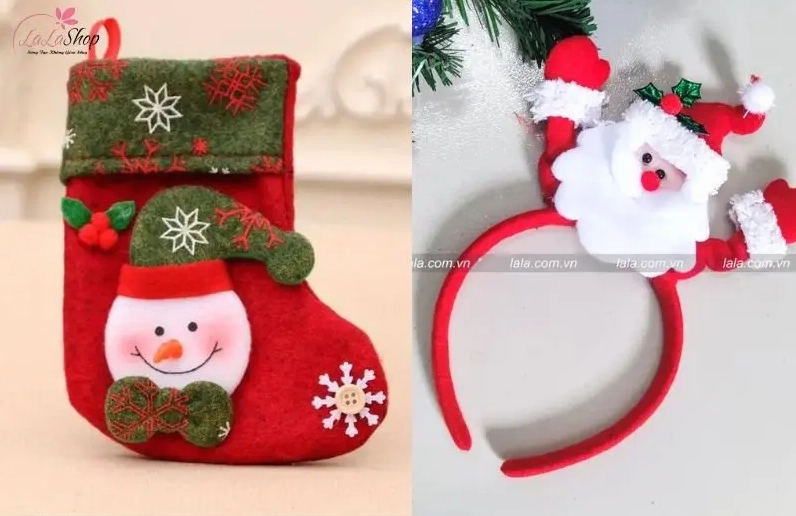 Đa dạng các loại phụ kiện trang trí Noel dễ thương và sáng tạo
