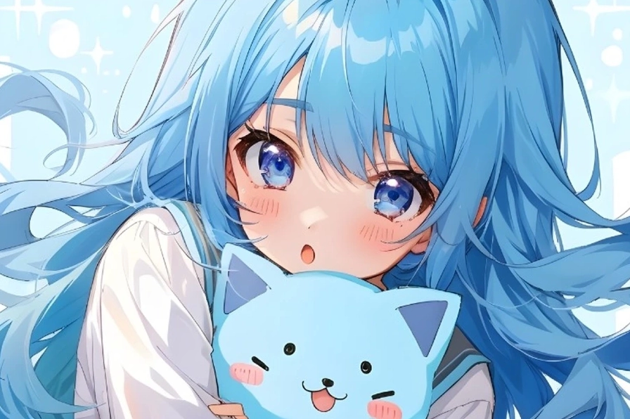 Hình nền anime cô gái nhỏ nhắn đang dạo bước dưới tán cây anh đào rực rỡ