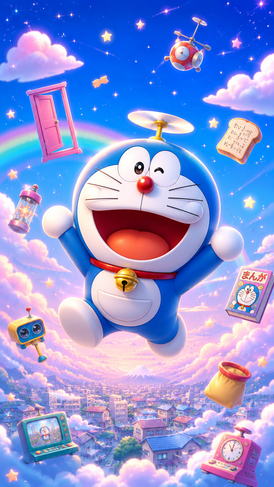 Hình nền điện thoại Doremon cute