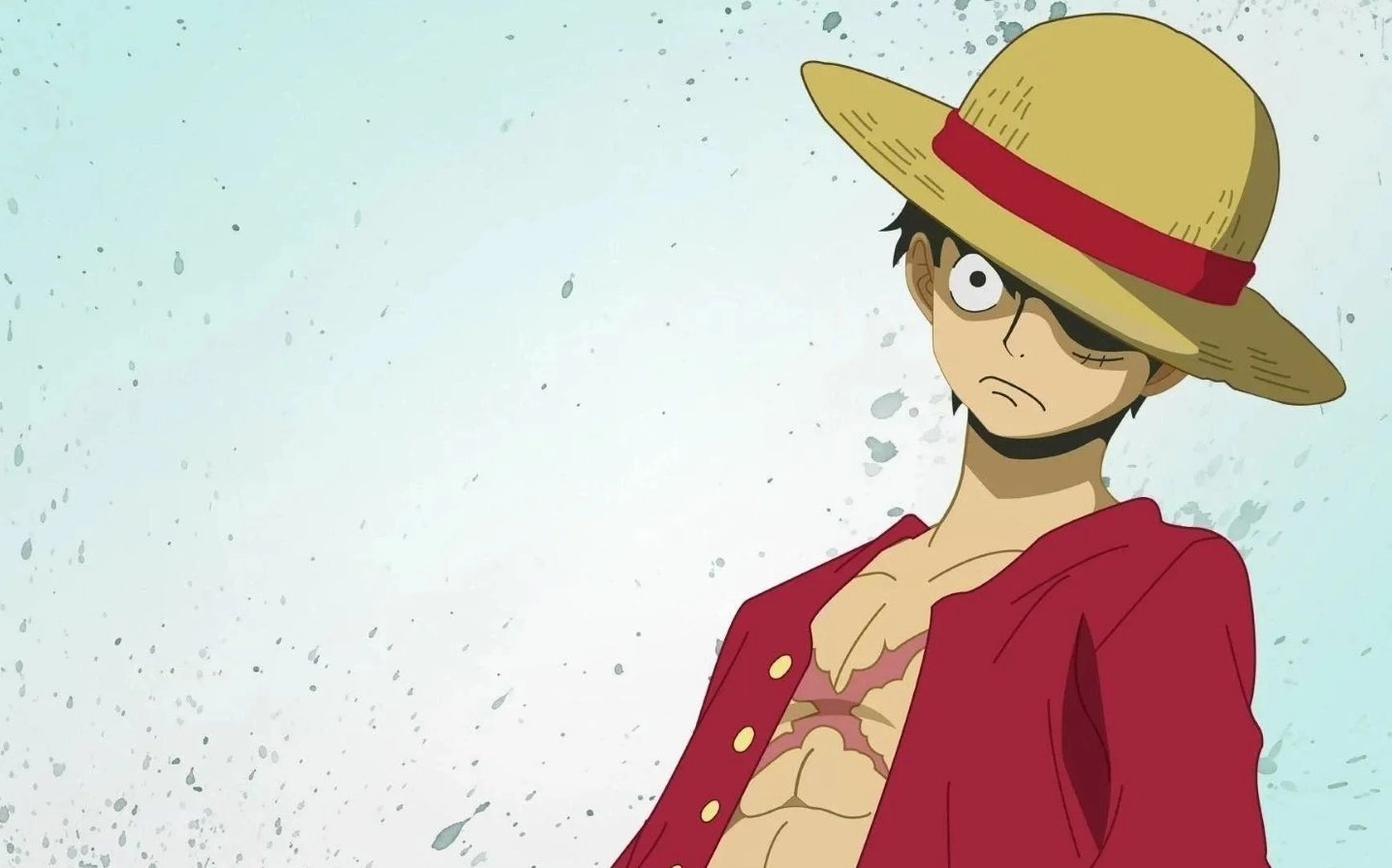 Hình nền nhân vật Luffy trong One Piece với biểu cảm nghiêm túc khi chiến đấu
