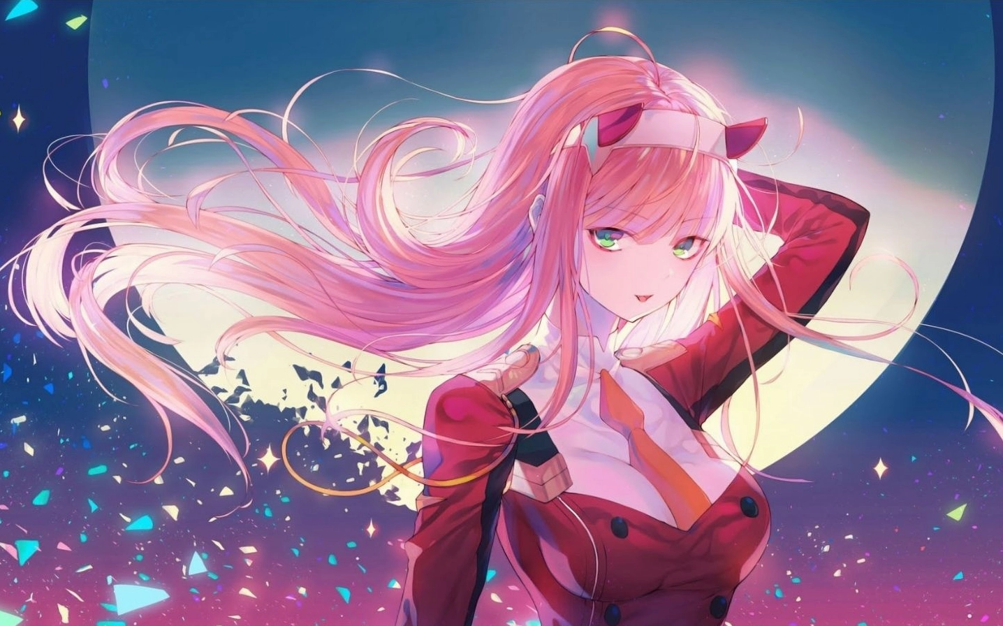 Một cô gái anime dễ thương đang tỏa sáng dưới ánh nắng nhẹ