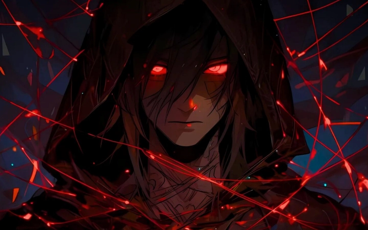 Nữ nhân vật anime với đôi mắt bí ẩn toát lên vẻ ma mị và lạnh lùng