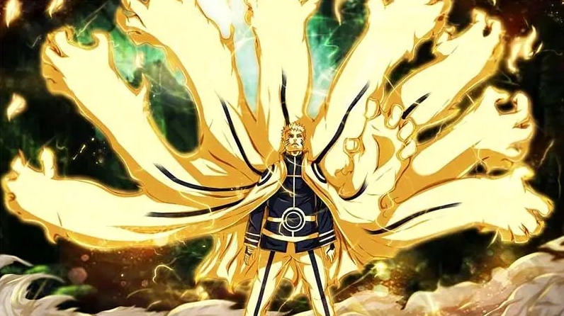 Wallpaper Naruto Shippuden với hình ảnh Naruto trưởng thành, tự tin và mạnh mẽ hơn.
